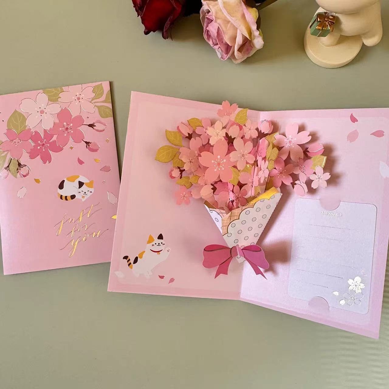 Flowers Pop-Up Card