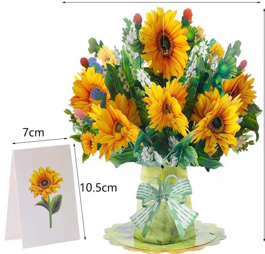 3D Sunflower Card